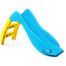 PalPlay Горка детская игровая "Дельфин" 307 (голубой/желтый)